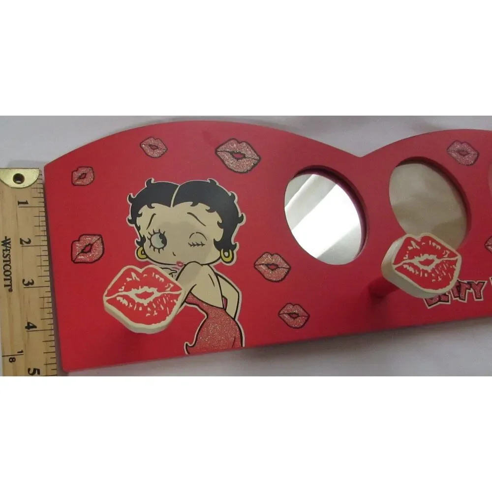 Betty Boop picture frame mirror hanger wall hanging lips kisses wall decor